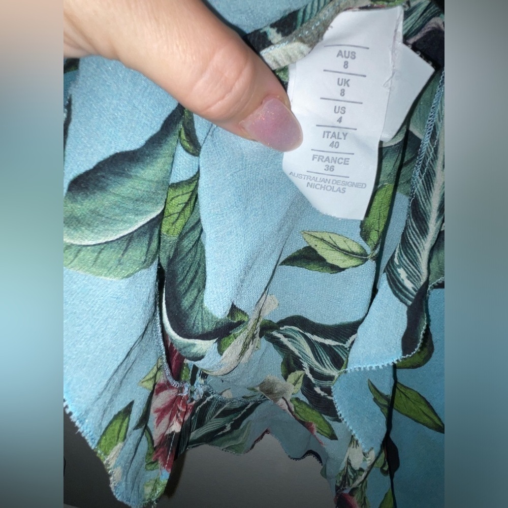 NWT Nicholas Sheer, Silk Mayflower Blouse 🌸 Sz 4 - Picture 9 of 10